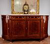 Fine, French, Neoclassical style, demi-lune buffet