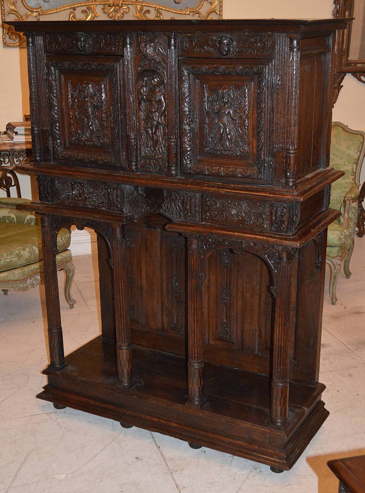 Exceptional, French, Renaissance period, dressoir (cabinet)
