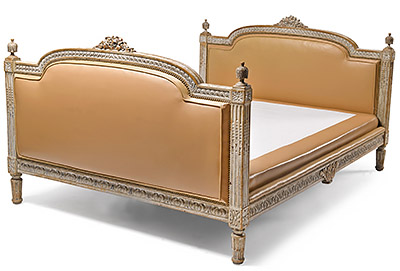 Very fine, French, Louis XVI period painted bed