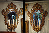 Pair of Florentine, Rococo style girondelle mirrors