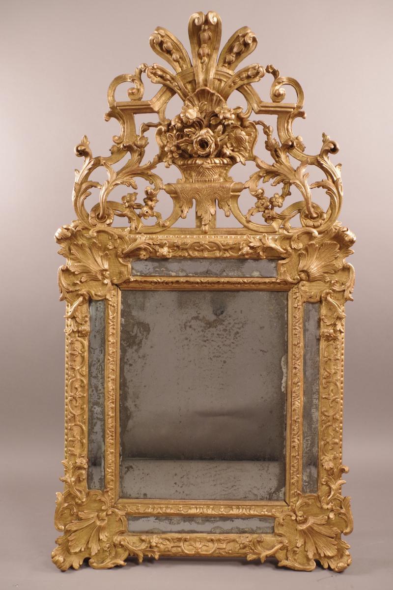 Very fine, French, Regence period mirror a parcloses