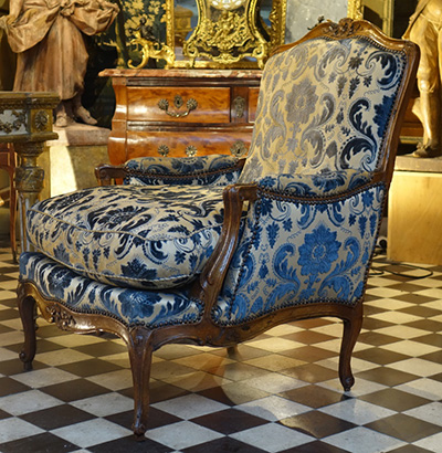 French, Louis XV period bergere