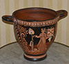 Ancient Apulian bell krater of large dimension