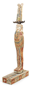 Egyptian, painted wood Ptah-Sokar-Osiris