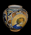 Sicilian, Renaissance style, Faience apothecary jar