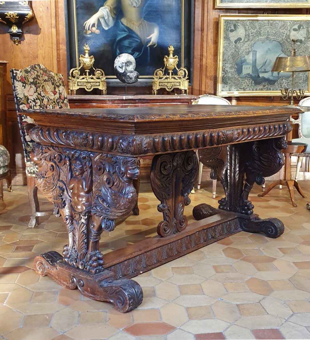 Italian, Renaissance style refectory table
