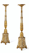 Pair of Italian, Neoclassical period Torcheres