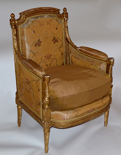 Exceptional, French, Louis XVI period Bergere