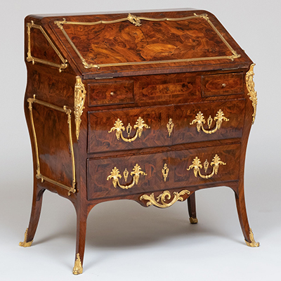 French Regence period commode scriban
