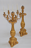 Pair of Italian, Neoclassical period candelabras