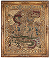 French, Baroque Period embroidered needlework panel