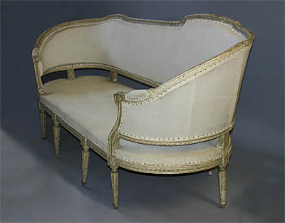 Very fine, French, Louis XVI period canapé