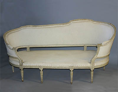 French, Louis XVI canap&eacute;