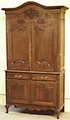 French Provincial buffet deux corps