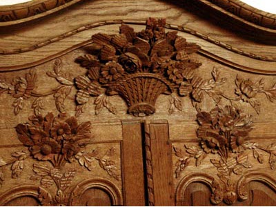 French Provincial buffet deux corps