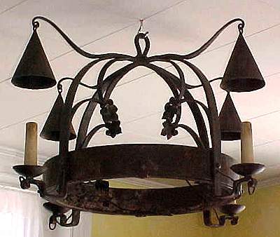 French, forged iron chandelier