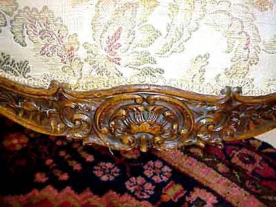 Pair of French, Louis XV style armchairs