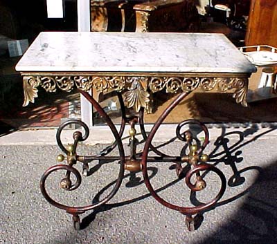 French, 19th century butcher's table