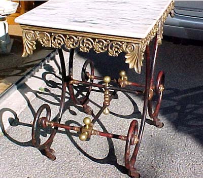 French, 19th century butcher's table