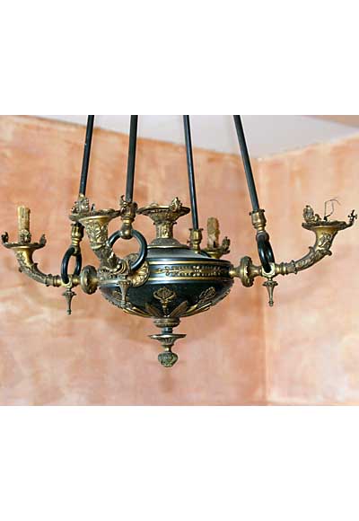 French, Empire style chandelier