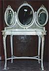 French, Louis XVI, carved beech vanity table