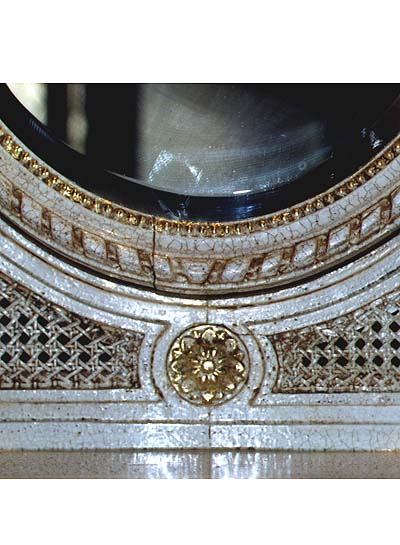 French, Louis XVI, carved beech vanity table