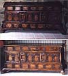 Pair of late 17th century, Spanish marriage caixa