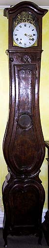 French, late 18th century, tall case clock