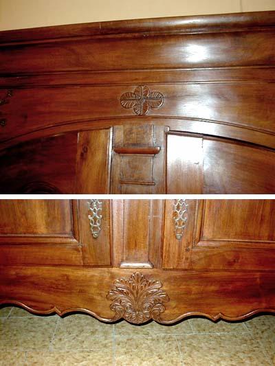 French, Louis XV buffet deux corps