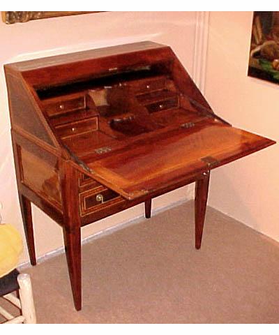 French, Louis XVI period 'commode/scriban' (slant-top secretary)