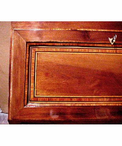French, Louis XVI period 'commode/scriban' (slant-top secretary)