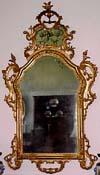 French, Regence style, carved giltwood mirror
