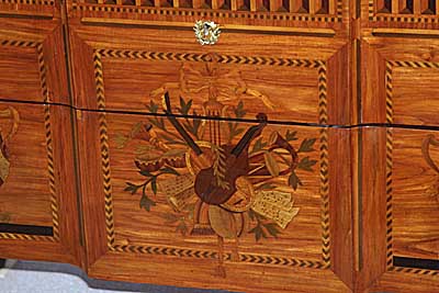 French, Louis XV-XVI Transition style commode