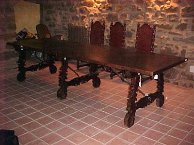 17th century, Spanish refectory table