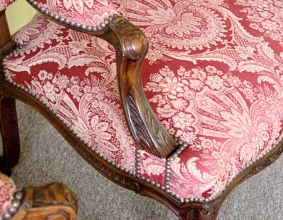 Pair of Louis XV style Fauteuils a la Reine