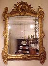 Louis XV period gilded mirror