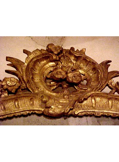 Louis XV period gilded mirror