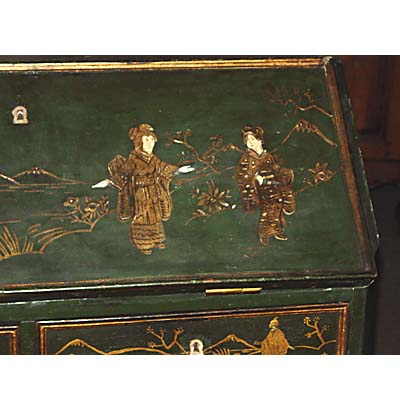 Louis XV style, chinoiserie commode scriban
