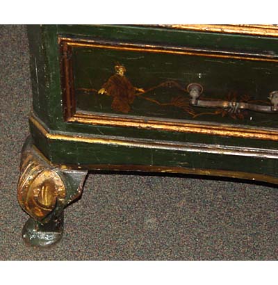 Louis XV style, chinoiserie commode scriban