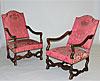 Pair of Louis XIV style fauteuils