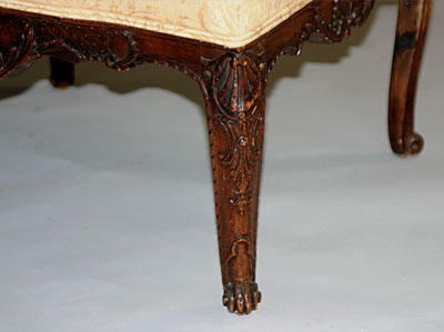 Companion pair of French Regence Fauteuils