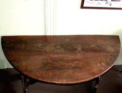 Italian, Baroque demi-lune console table