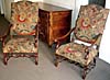 Pair of French, Louis XIV period Fauteuils