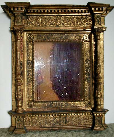 Italian, Renaissance period tabernacle mirror