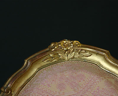 French, Louis XV style, carved giltwood chaise longue (meridian)