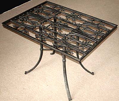 Iron coffee table