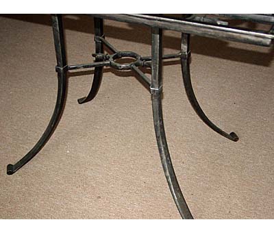 Iron coffee table