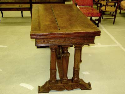 Flemish, Baroque period refectory table