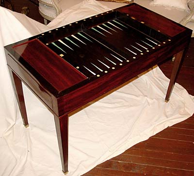 French, Louis XVI period tric-trac table