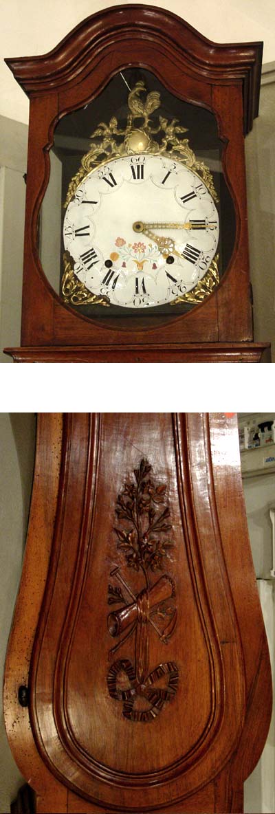 French, Louis XV-Louis XVI Transition period, tall-case clock ('horloge de parquet')